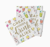 Great Minds Drink Alike Cocktail Napkin